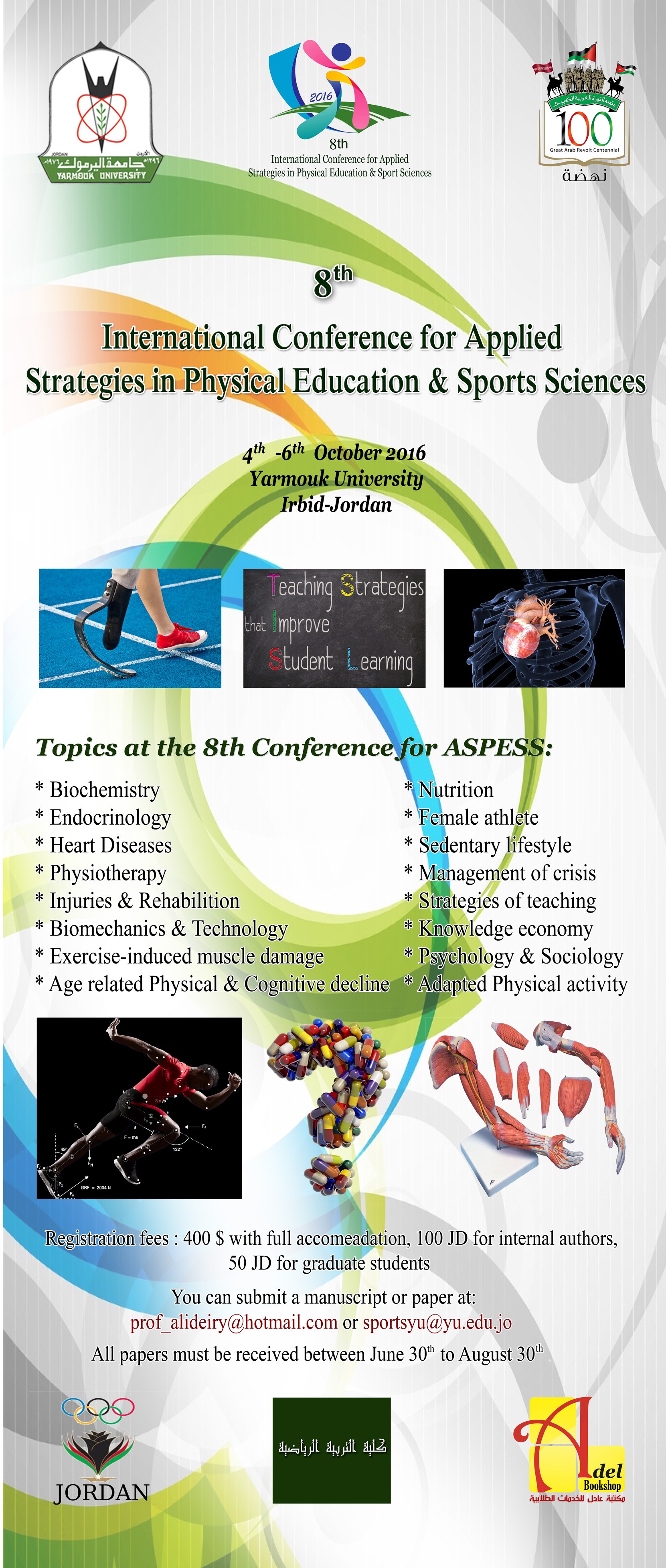 International ASPESS 2016: Applied Strategies in Physical Education and Sport Sciences - 8th Conference